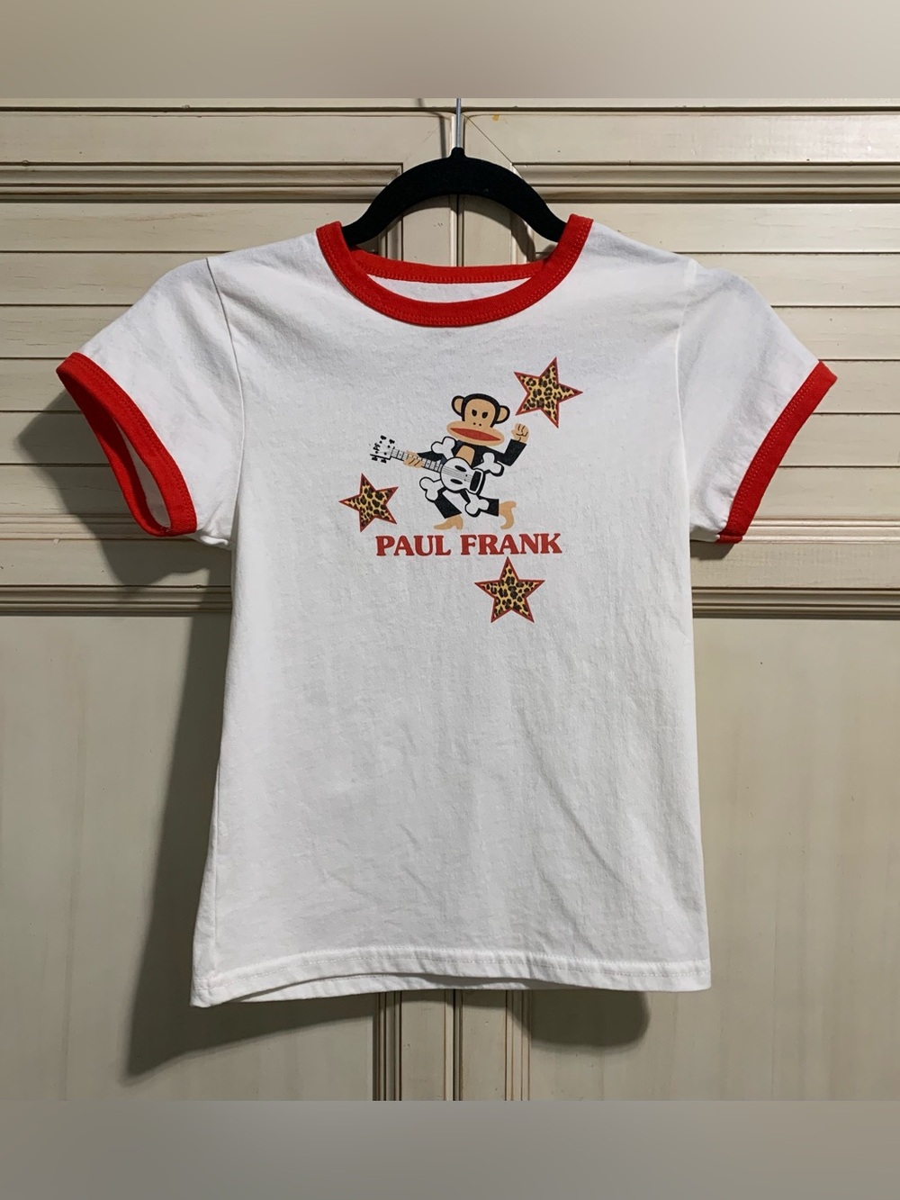 Paul Frank Ringer Baby Tee Women’s T shirt 90s Y2K Size XS